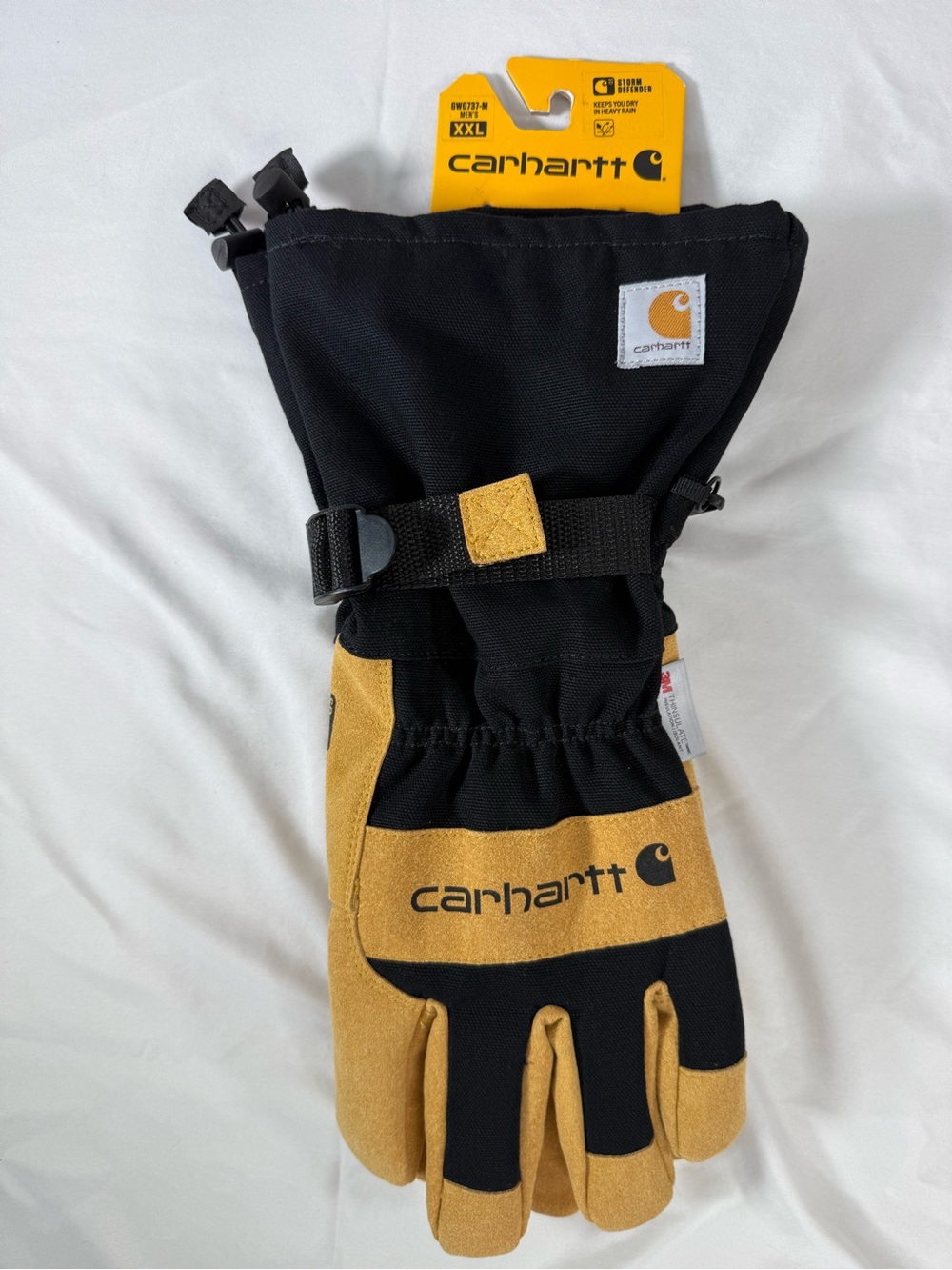 NEW NWT Carhartt Men's Storm Defender Snowdrift Insulated Duck Work Gloves XXL
